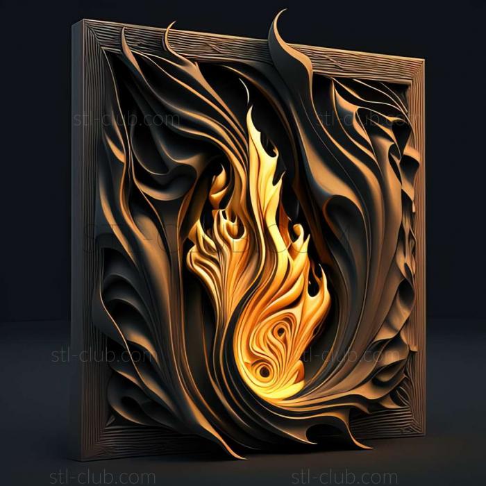 3D model flaming (STL)